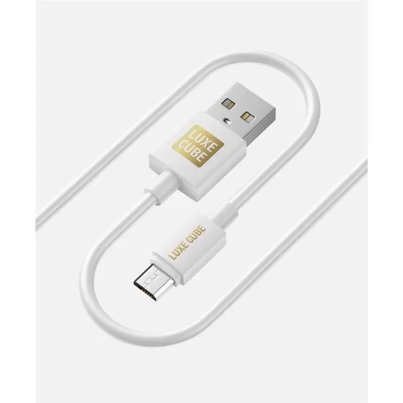 Кабель Luxe Cube USB - micro USB (M/M), 3 А, 1 м, білий (7775557575273) Кабель Luxe Cube USB - micro USB (M/M), 3 А, 1 м, білий (7775557575273)