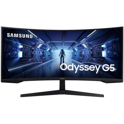 Монiтор Samsung 34" Odyssey G5 (LC34G55TWWIXCI) VA Black Curved