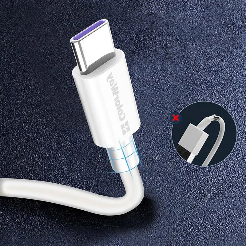 Кабель ColorWay USB-USB Type-C, 5.0А, 1м, White (CW-CBUC019-WH) Кабель ColorWay USB-USB Type-C, 5.0А, 1м, White (CW-CBUC019-WH)
