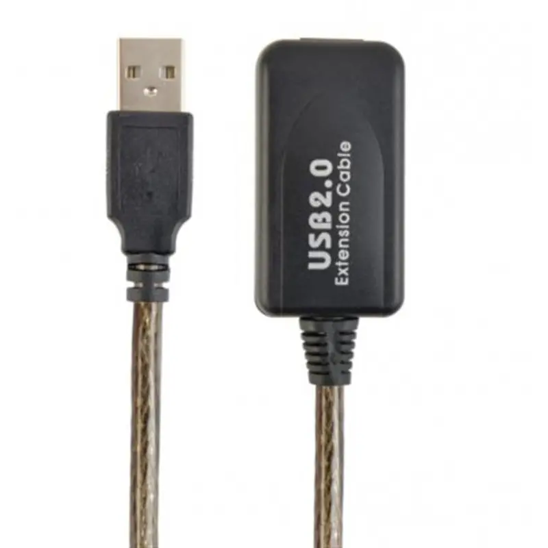 Кабель Cablexpert USB - USB V 2.0 (F/M), активний подовжувач, 5 м, чорний (UAE-01-5M) Кабель Cablexpert USB - USB V 2.0 (F/M), активний подовжувач, 5 м, чорний (UAE-01-5M)
