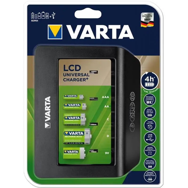 Зарядний пристрій Varta LCD Universal Charger + Зарядний пристрій Varta LCD Universal Charger +