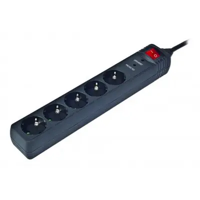 Мережевий фільтр EnerGenie SPG5-C-15 5 розеток, 4,5 м, Black