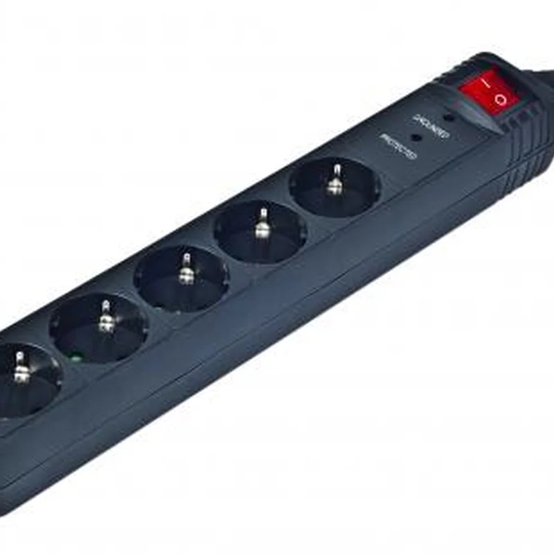 Мережевий фільтр EnerGenie SPG5-C-15 5 розеток, 4,5 м, Black