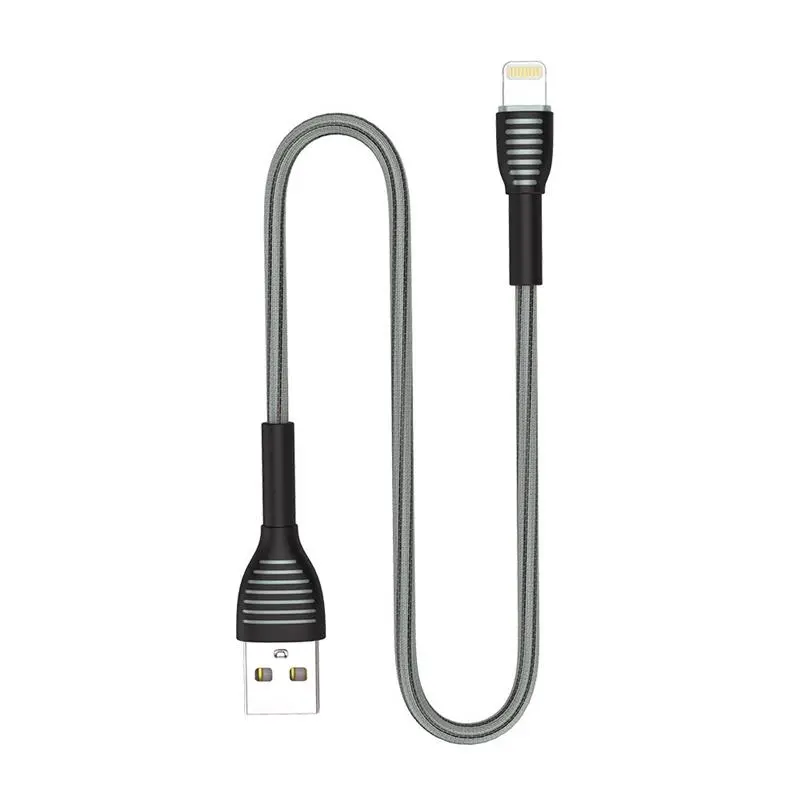 Кабель ColorWay USB - Lightning (M/M), braided cloth, 3 А, 1 м, Gray (CW-CBUL041-GR) Кабель ColorWay USB - Lightning (M/M), braided cloth, 3 А, 1 м, Gray (CW-CBUL041-GR)