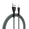 Кабель ColorWay USB - Lightning (M/M), braided cloth, 3 А, 1 м, Gray (CW-CBUL041-GR)