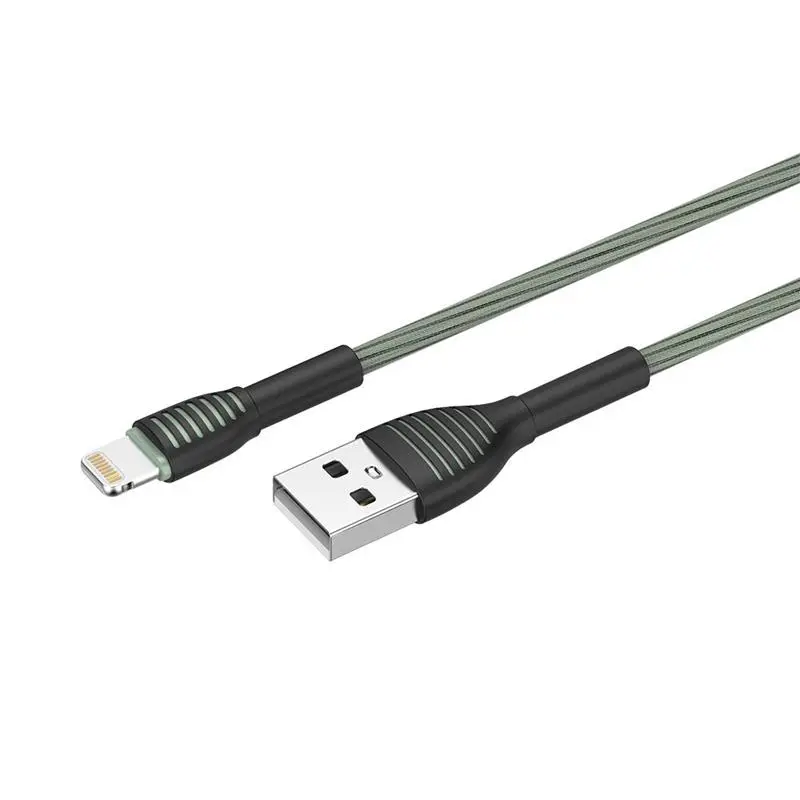 Кабель ColorWay USB - Lightning (M/M), braided cloth, 3 А, 1 м, Gray (CW-CBUL041-GR) Кабель ColorWay USB - Lightning (M/M), braided cloth, 3 А, 1 м, Gray (CW-CBUL041-GR)