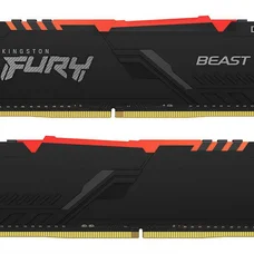 Модуль пам`ятi DDR4 2x16GB/3600 Kingston Fury Beast RGB Black (KF436C18BBAK2/32)