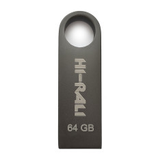 Флеш-накопичувач USB 64GB Hi-Rali Shuttle Series Black (HI-64GBSHBK)