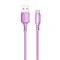 Кабель ColorWay USB - micro USB (M/M), soft silicone, 2.4 А, 1 м, Purple (CW-CBUM044-PU)