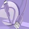Кабель ColorWay USB - micro USB (M/M), soft silicone, 2.4 А, 1 м, Purple (CW-CBUM044-PU)