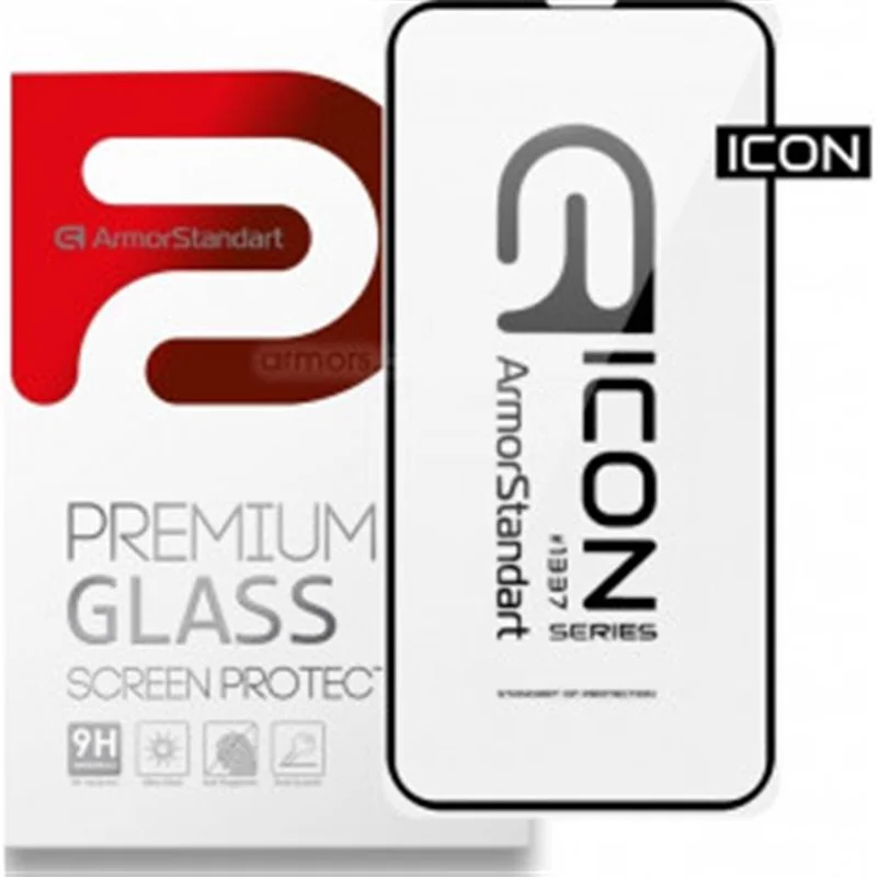 Захисне скло Armorstandart Icon 3D для Apple iPhone 13 Pro Max Black (ARM60000)