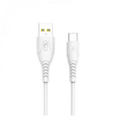 Кабель SkyDolphin S08T USB - USB Type-C (M/M), 1 м, White (USB-000562)