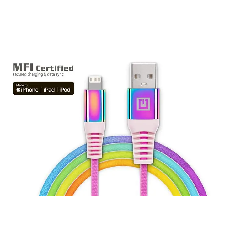 Кабель REAL-EL USB - Lightning (M/M), 1 м, Rainbow (EL123500051) Кабель REAL-EL USB - Lightning (M/M), 1 м, Rainbow (EL123500051)