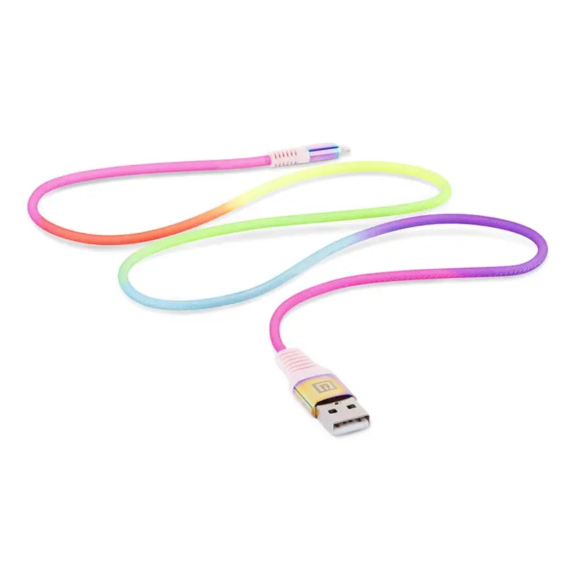 Кабель REAL-EL USB - Lightning (M/M), 1 м, Rainbow (EL123500051) Кабель REAL-EL USB - Lightning (M/M), 1 м, Rainbow (EL123500051)