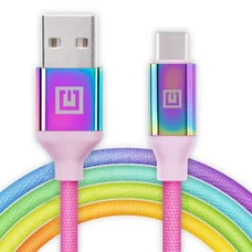 Кабель REAL-EL Premium USB - USB Type-C (M/M), 1 м, Rainbow (EL123500050)