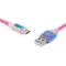 Кабель REAL-EL Premium USB - USB Type-C (M/M), 1 м, Rainbow (EL123500050)