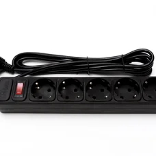 Фільтр живлення ProLogix (PRS-050P5-30B) 5 розеток, 3 м, чорний