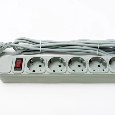 Фільтр живлення ProLogix (PRS-075P5-30G) 0.75 мм, 5 розеток, 3 м, сірий