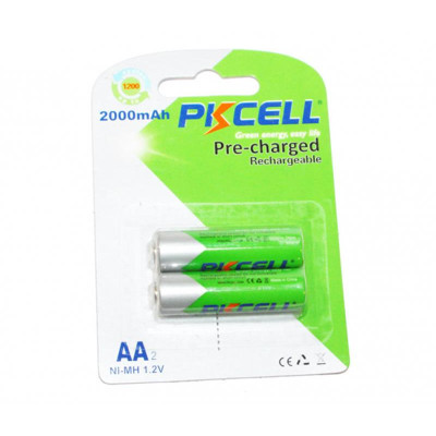 Акумулятор PKCELL Ni-MH AA/HR06 2000 mAh BL 2шт (PC/AA2000-2BA/09327)