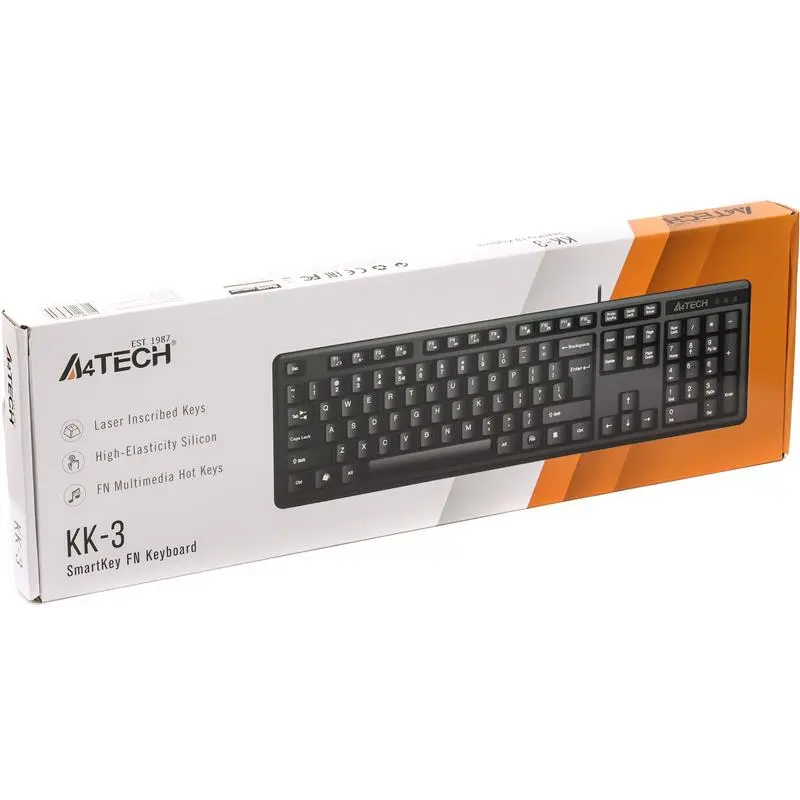 Клавіатура A4Tech KK-3 Black Клавіатура A4Tech KK-3 Black