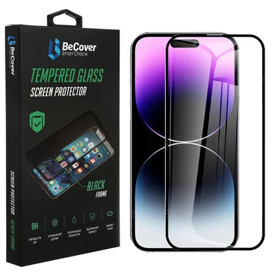 Захисне скло BeCover для Apple iPhone 14 Pro Max Black (707969)