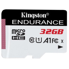 Карта пам`яті MicroSDHC 32GB UHS-I Class 10 Kingston High Endurance R95/W30MB/s (SDCE/32GB)