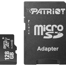 Карта пам`ятi MicroSDXC 128GB UHS-I Class 10 Patriot LX + SD-adapter (PSF128GMCSDXC10)