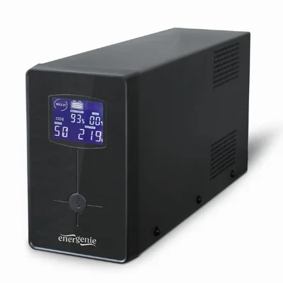 Джерело безперебійного живлення EnerGenie EG-UPS-032 850VA, Line Int., AVR, 2xIEC+1xSchuko, USB, LCD, RJ11