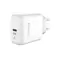 Зарядний пристрій AccLab AL-TC125 1хType-C 5В/3A/25W QC/PD 3.0 White (1283126538841)