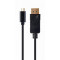 Кабель Cablexpert USB Type-C - DisplayPort (M/M), 2 м, чорний (A-CM-DPM-01)