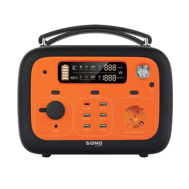 Зарядна станція Sigma mobile X-Power SI140APS Black-Orange (4827798424520)