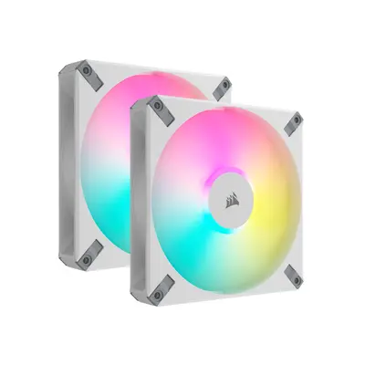 Вентилятор Corsair AF140 RGB Elite White Dual Pack (CO-9050160-WW) Вентилятор Corsair AF140 RGB Elite White Dual Pack (CO-9050160-WW)