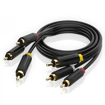 Кабель Vention 3xRCA - 3xRCA (M/M), 2 м, Black (BCABH) Кабель Vention 3xRCA - 3xRCA (M/M), 2 м, Black (BCABH)