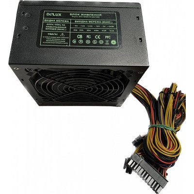 Блок живлення Delux DLP-35D Black 500W bulk