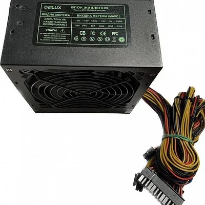 Блок живлення Delux DLP-35D Black 500W bulk