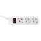 Фільтр живлення ProLogix (PRS-P3CU-45W) 3x1.0мм2 мідь, 3 розетки, 4.5 м, білий