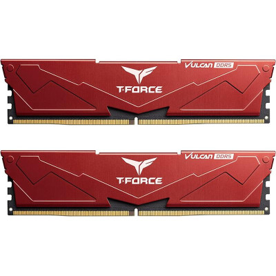 Модуль пам`ятi DDR5 2x16GB/6000 Team T-Force Vulcan Red (FLRD532G6000HC38ADC01)
