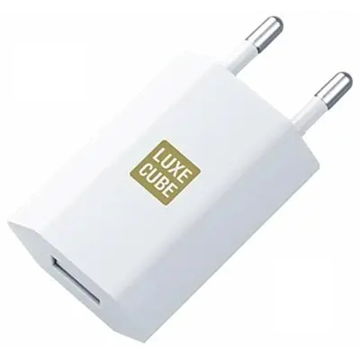 Зарядний пристрій Luxe Cube 1USB 1A White (7775557575181)