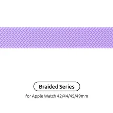 Ремінець Armorstandart Braided Solo Loop для Apple Watch 42mm/44mm/45mm/49mm Lavender Grey Size 6 (148 mm) (ARM64910)