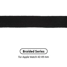 Ремінець Armorstandart Braided Solo Loop для Apple Watch 42mm/44mm/45mm/49mm Charcoal Size 6 (148 mm) (ARM58072)