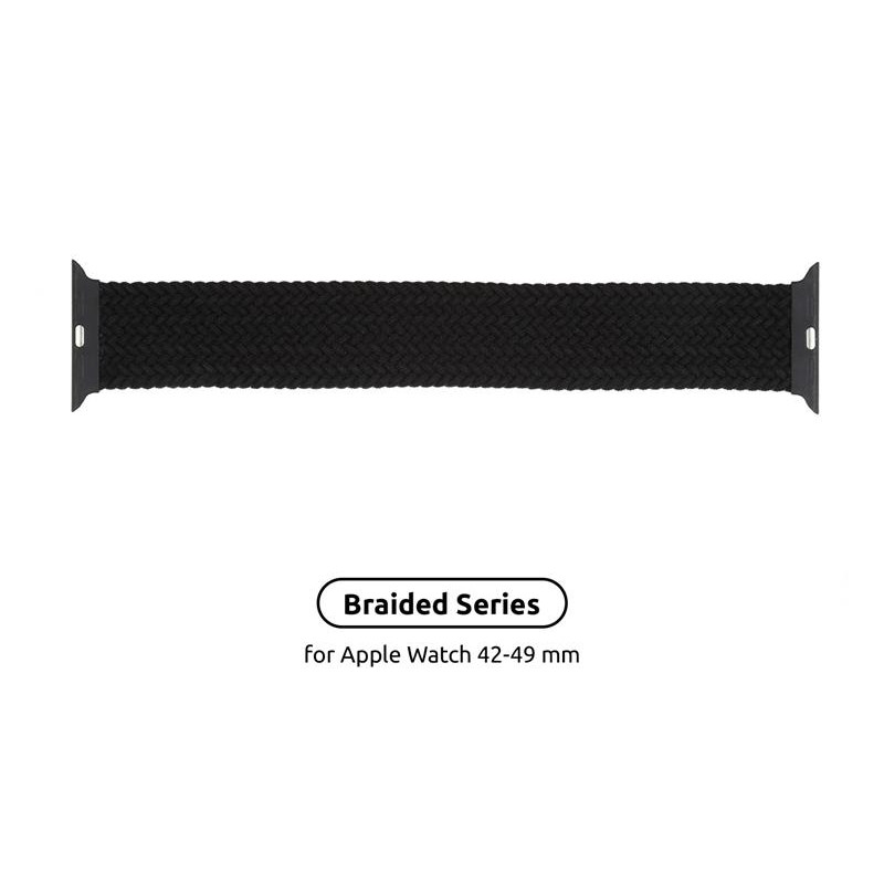 Ремінець Armorstandart Braided Solo Loop для Apple Watch 42mm/44mm/45mm/49mm Charcoal Size 6 (148 mm) (ARM58072)