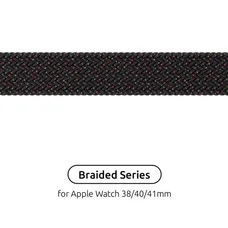 Ремінець Armorstandart Braided Solo Loop для Apple Watch 38mm/40mm/41mm Black Unity Size 2 (120 mm) (ARM64894)