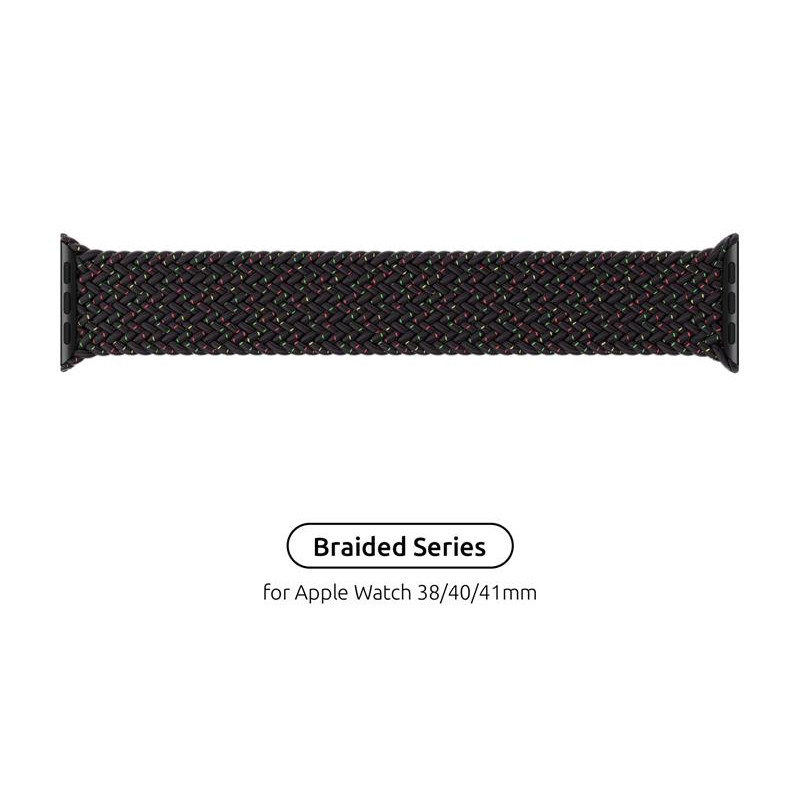 Ремінець Armorstandart Braided Solo Loop для Apple Watch 38mm/40mm/41mm Black Unity Size 2 (120 mm) (ARM64894)