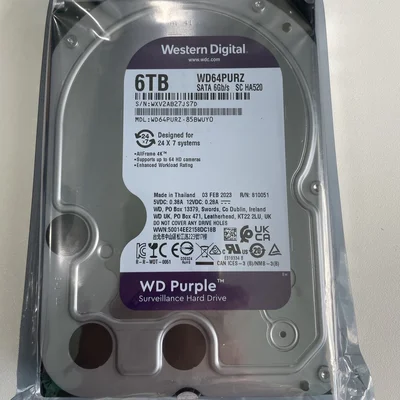 Накопичувач HDD SATA 6.0TB WD Purple 5400rpm 256MB (WD64PURZ)