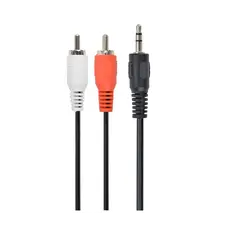 Аудіо-кабель Cablexpert 3.5 мм - 2хRCA (M/M), 2.5 м, Black (CCA-458-2.5M)