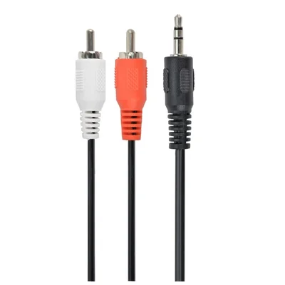 Аудіо-кабель Cablexpert 3.5 мм - 2хRCA (M/M), 2.5 м, Black (CCA-458-2.5M)