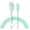 Кабель Baseus Jelly Liquid Silica Gel USB - Lightning (M/M), 2.4 A, 2 м, Green (CAGD000106)