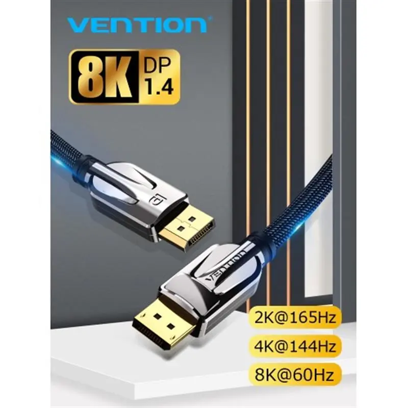 Кабель Vention DisplayPort - DisplayPort V1.4 (M/M), 1 м, Black (HCABF) Кабель Vention DisplayPort - DisplayPort V1.4 (M/M), 1 м, Black (HCABF)