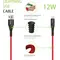 Кабель Intaleo CBRNYL1 USB - Lightning (M/M), 1.2 м, Red (1283126559471)