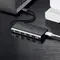 Концентратор USB Type-C Ugreen CM121 3xUSB 3.0 + HDMI + RJ45 1000M Ethernet + Cardreader, Gray (50538)